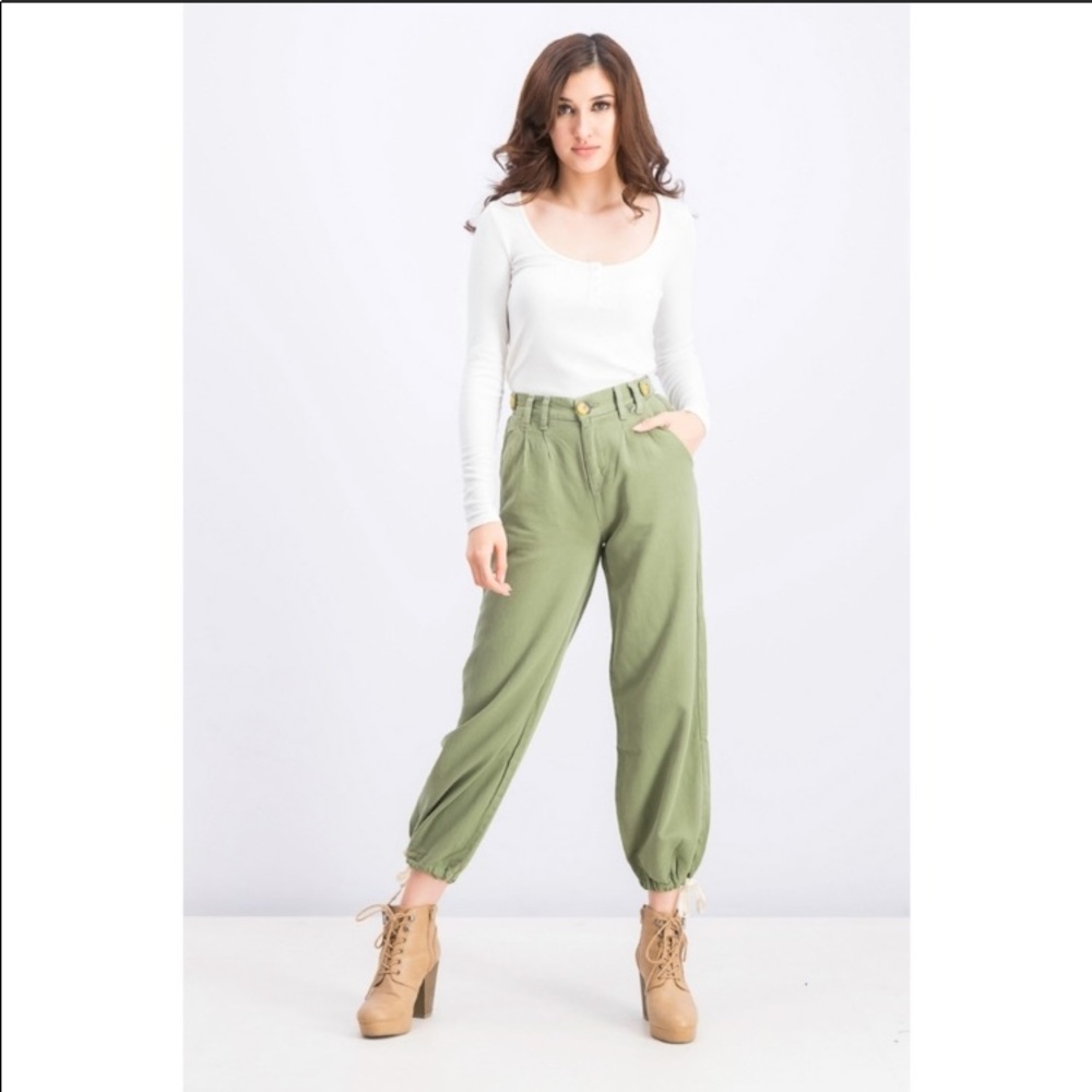 Bershka High Waist Jogger  Balloon Pants